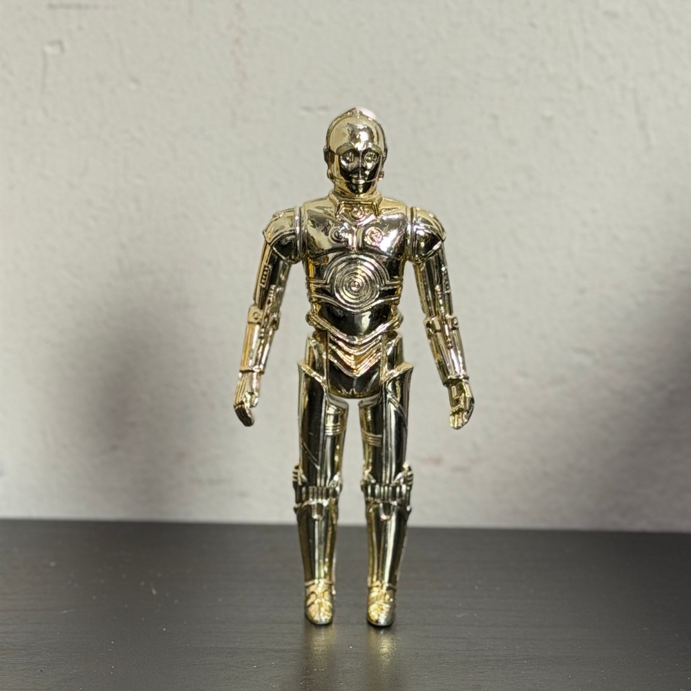 Vintage 1977 Kenner Star Wars C-3PO Droid Action Figure 4 Inch Hong Kong